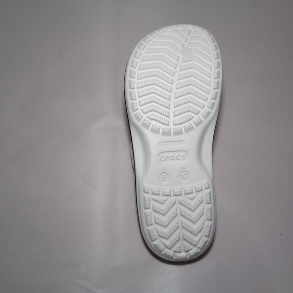 Crocs Size 10 CROCBAND CARDIO WAVE FLIP White Black Sandals New Men\'s Shoes main image 5